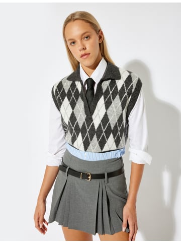 KOTON Sweater in Anthrazit Gemustert