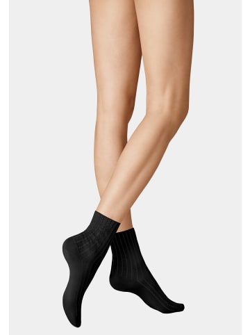 Kunert Socken Zigzag Fashion in Black