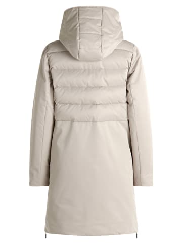 AMBER & JUNE Winterjacke Kunstdaune in Beige