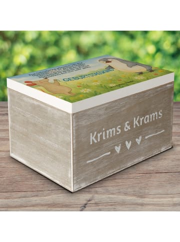 Mr. & Mrs. Panda Aufbewahrungsbox Maus Pinguin Geburtstag Design... in Weiß