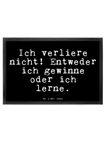 Mr. & Mrs. Panda Schmutzmatte Ich verliere nicht! Entweder... mi... in Schwarz