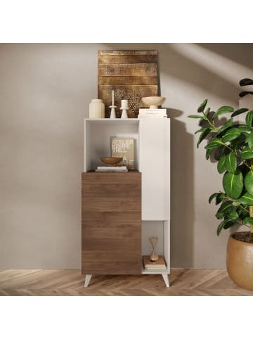 Sideboard MONACO in Weißer - (W)80  x (H)155  x (L)43 cm