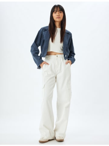 KOTON Blazer in Marineblau Gestreift
