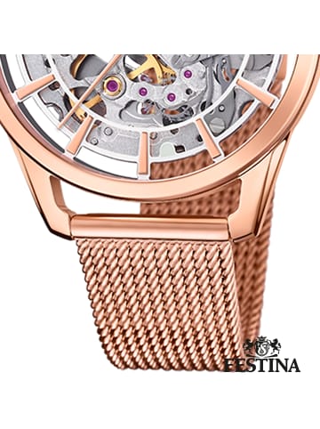 Festina Analog-Armbanduhr Festina Automatik rosé mittel (ca. 36mm)