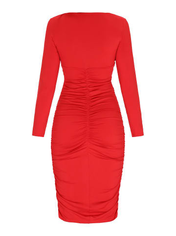 NAEMI Women Dress in Red
