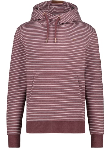 alife and kickin Kapuzensweatshirt, Sweatshirt, Pullover JohnsonAK Z in dark cherry melange