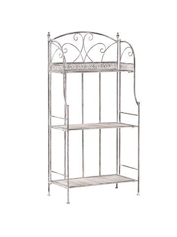 Beliani Badezimmerregal VILLADOSE in Grau - (W) 60 x (H) 117 x (L) 30 cm