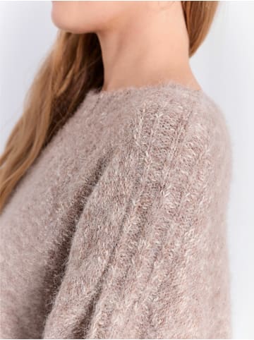 Norr Strickjacke Lillen in Brown Melange