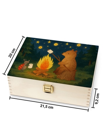 Mr. & Mrs. Panda Tee Box Bär & Marienkäfer Lagerfeuer Design ohn... in Weiß