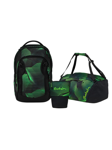 Satch Schulrucksack-Set MATCH PLUS "Seismic Green" 3-tlg. in Grün