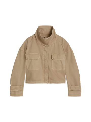 Marc O'Polo Funnel-Neck-Jacke loose in Earthy Taupe