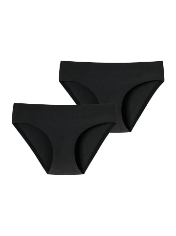 Schiesser Slip Invisible Cotton in Schwarz