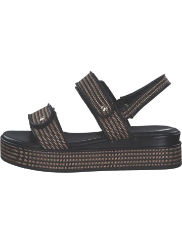 Marco Tozzi Keilsandaletten in black comb