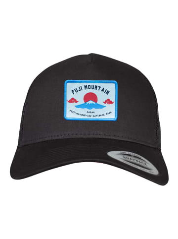 F4NT4STIC Trucker Cap Fuji Mountain in schwarz