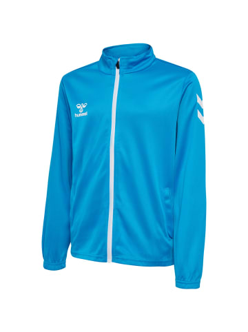 Hummel Trainingsanzug ohne Kapuze für Kinder mit Hummel Logo in Dunkelblau-Hellblau
