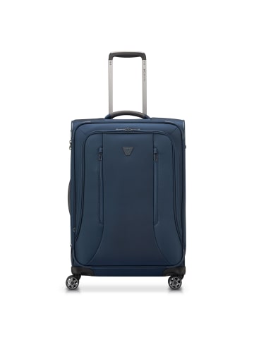 Roncato City 3.0 4 Rollen Trolley M 64 cm mit Dehnfalte in blau
