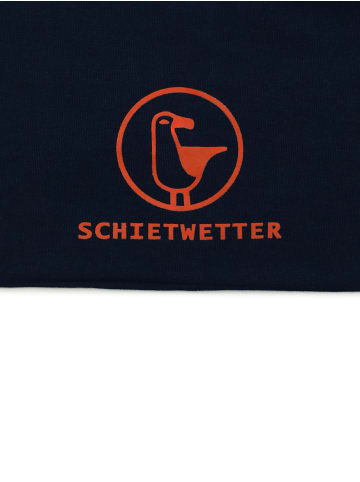 SCHIETWETTER Beanie für Kids mit Print Möwe in navy-neon-orange