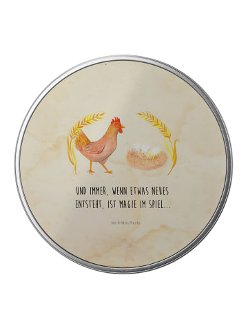Mr. & Mrs. Panda Blechdose Huhn Stolz mit Spruch in Vintage