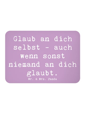 Mr. & Mrs. Panda Kühlschrankmagnet Spruch Glaube an dich selbst ... in Lavendeltraum