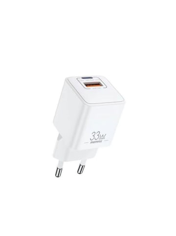 Remax Remax Wall Charger Batt Series PD QC 33W RP-U26 1x USB + 1x USB-C Weiß