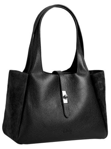 Cluty Shopper echt Leder in schwarz