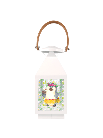 Mr. & Mrs. Panda Windlicht Pinguin Kokosnuss ohne Spruch in Transparent