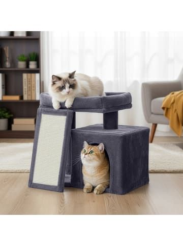 Feandrea Katzenbaum Clawfy in Dunkelgrau - (B)39.2 x (H)46.4 x (T)51 cm