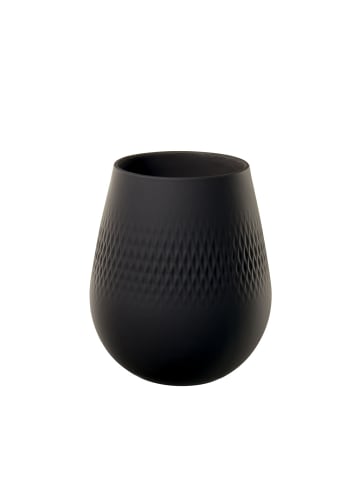 Villeroy & Boch Vase Carré klein Manufacture Collier noir in schwarz