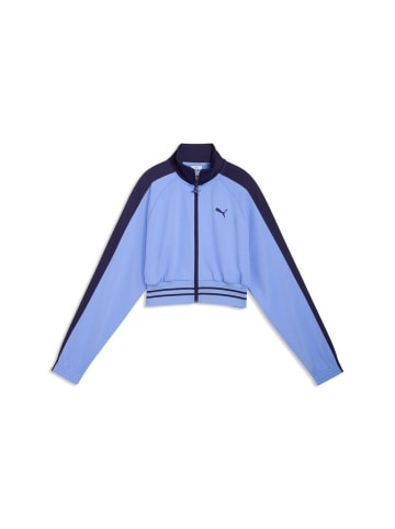 Puma Trainingsjacke "T7 Pique Relaxed Cropped Track Jacket" in Lila