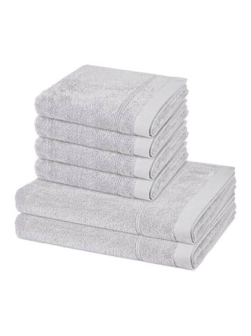 Ross 4 X Handtuch 2 X Duschtuch im Set Rubin in Granit