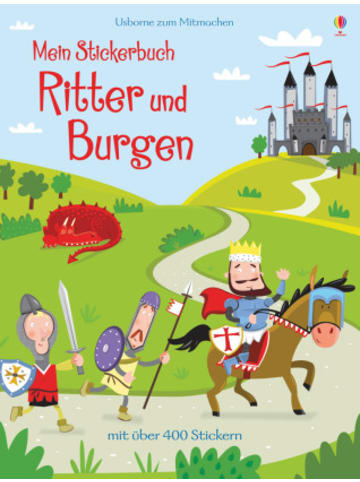 Usborn Papeterie/PBS - Mein Stickerbuch: Ritter und Burgen