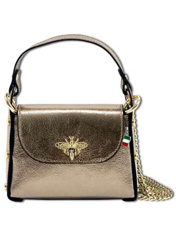 Florence Florence Umhängetasche Leder bronze metallic, braun ca. 19cm