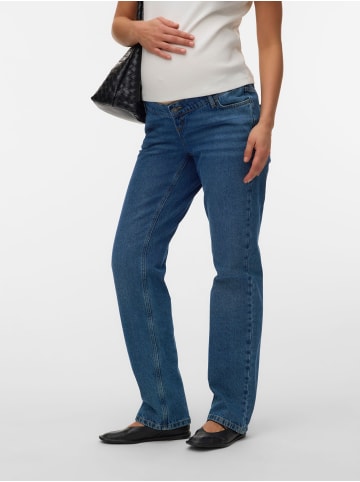 mama licious Umstandsjeans mit Straight Fit in Medium Blue Denim 1