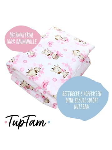 TupTam Kinder Bettdecken Set Gemustert in rosa Modell 1