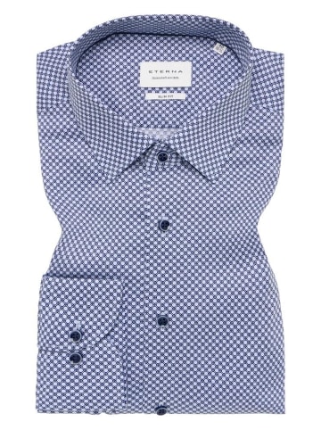 Eterna Langarmhemd in Blau