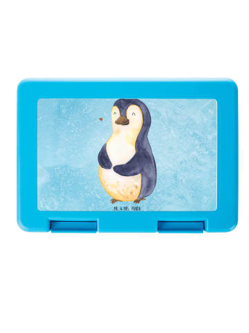 Mr. & Mrs. Panda Schulbrotdose Pinguin Diät ohne Spruch in Eisblau