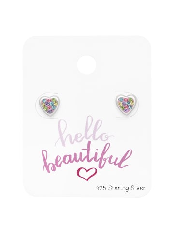 Bungsa Ohrstecker in Silber, versch. Pastellfarben