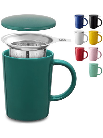 Cosumy Teetasse mit Sieb und Deckel