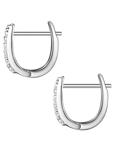 Glanzstücke München Creolen aus Sterling Silber mit Zirkonia in silber