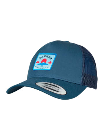 F4NT4STIC Trucker Cap Fuji Mountain in marineblau