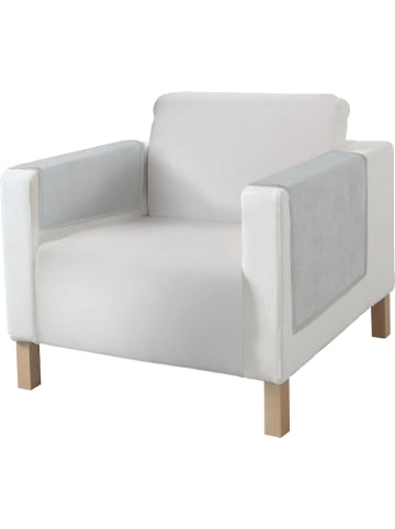 Erwin Müller Baumwollmischung Armlehnenschoner 2er-Pack Catania in silber