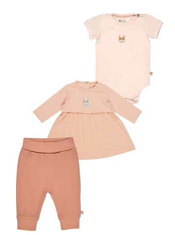 Sterntaler Set Kleid, Hose und Body in red