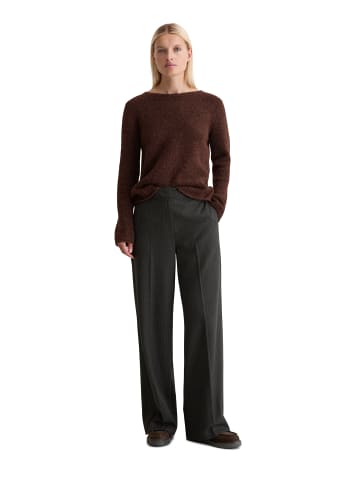 Marc O'Polo Bouclé-Pullover regular in Black Cherry
