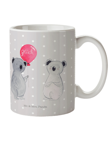 Mr. & Mrs. Panda Kindertasse Koala Luftballon ohne Spruch in Grau Pastell