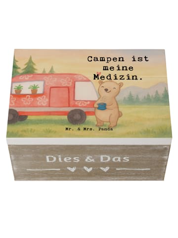 Mr. & Mrs. Panda Schatulle Bär Camper Design mit Spruch in Weiß