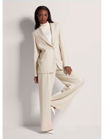 MADELEINE Einreihiger Blazer mit Stretchanteil in perlweiß / wollweiß / melange