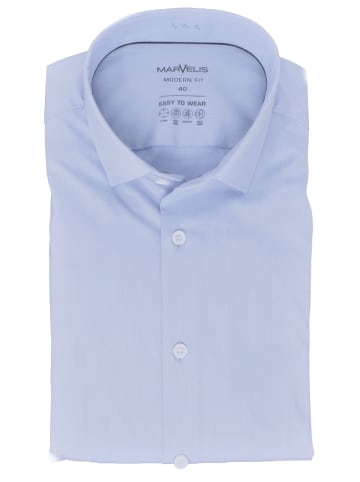 MARVELIS Modern Fit Easy-To-Wear Hemd in Hellblau