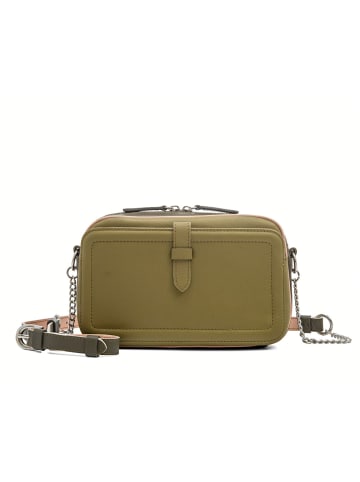 MYWALIT Umhängetasche Leder 19 cm in olive