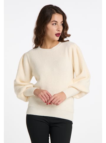 faina Damen Strickpullover in Wollweiss