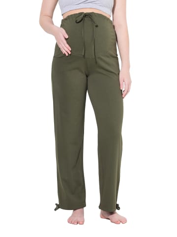 Ulla Popken Tunnelzughose in olivgrau